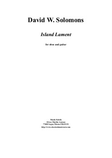 Island Lament: For oboe and guitar by Дэвид Соломонс
