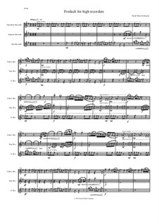 Freilach (Fraylach): For high recorders - sopranino, soprano and alto by Дэвид Соломонс