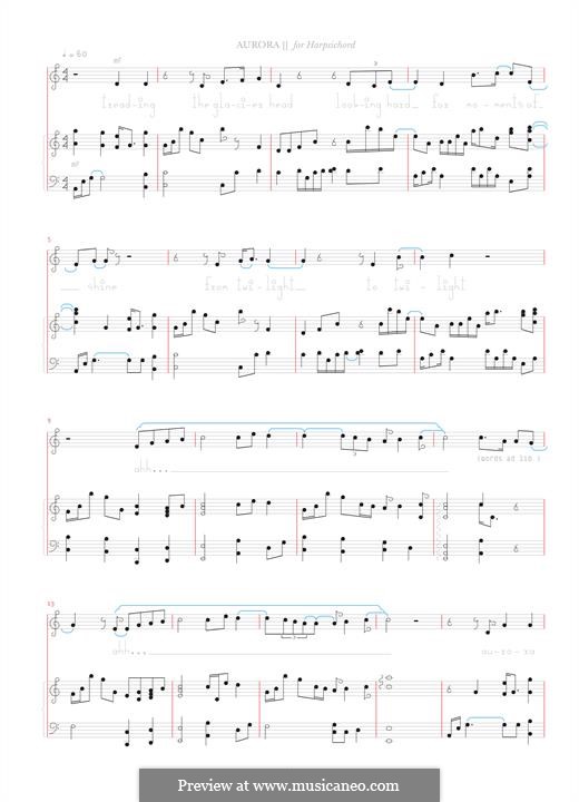 Aurora (Bjork): For voice and harpsichord by Amund Bjorklund