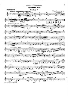 Брасс-квартет No.2 фа мажор, Op.29: Партия трубы by Вильгельм Рамсю