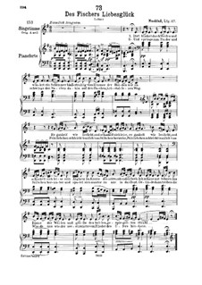Des Fischers Liebesglück (The Fisherman's Luck in Love), D.933: Для низкого голоса и фортепиано by Франц Шуберт