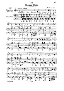 Kolma's Klage (Colma's Lament), D.217: Для низкого голоса и фортепиано by Франц Шуберт