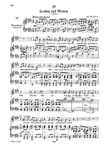 Lachen und Weinen (Laughter and Tears), D.777 Op.59 No.4: Для голоса и фортепиано by Франц Шуберт