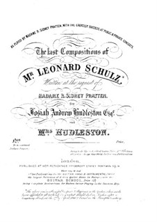 Последние сочинения: No.1-3 by Леонард  Шульц