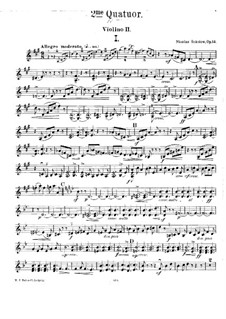 Струнный квартет No.2 ля мажор, Op.14: Скрипка II by Николай Соколов