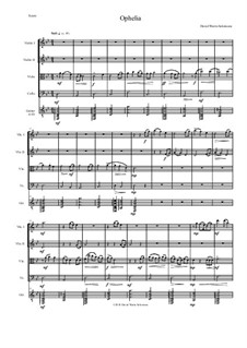 Ophelia: For string quartet and guitar by Дэвид Соломонс