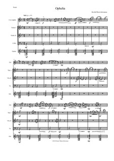 Ophelia: For cor anglais, 2 violins, cello and guitar by Дэвид Соломонс