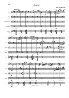 Ophelia: For wind quartet and guitar by Дэвид Соломонс