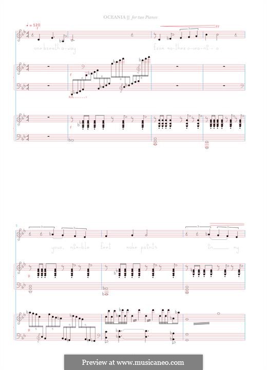 Oceania (Bjork): Для двух фортепиано by Amund Bjorklund, Sigurjon Sigurdsson