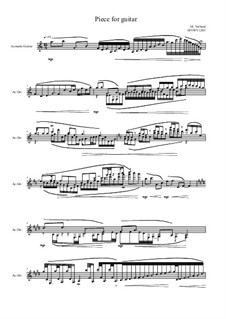 Piece for guitar, MVWV 1203: Piece for guitar by Maurice Verheul