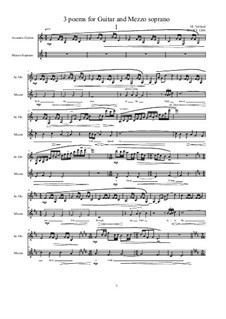3 poems for Guitar and Mezzo soprano: No.1, MVWV 1204 by Maurice Verheul