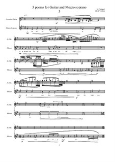 3 poems for Guitar and Mezzo soprano: No.3, MVWV 1206 by Maurice Verheul
