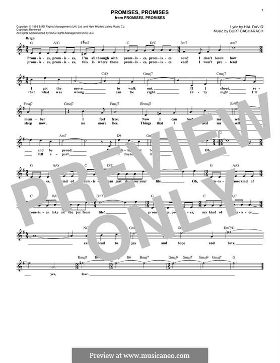 Promises, Promises: Мелодия by Burt Bacharach