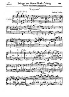 Скерцино для фортепиано: Скерцино для фортепиано by Людвиг Тюйе