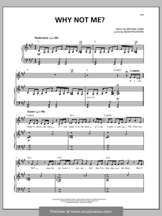 Carrie: The Musical: Why Not Me? by Michael Gore