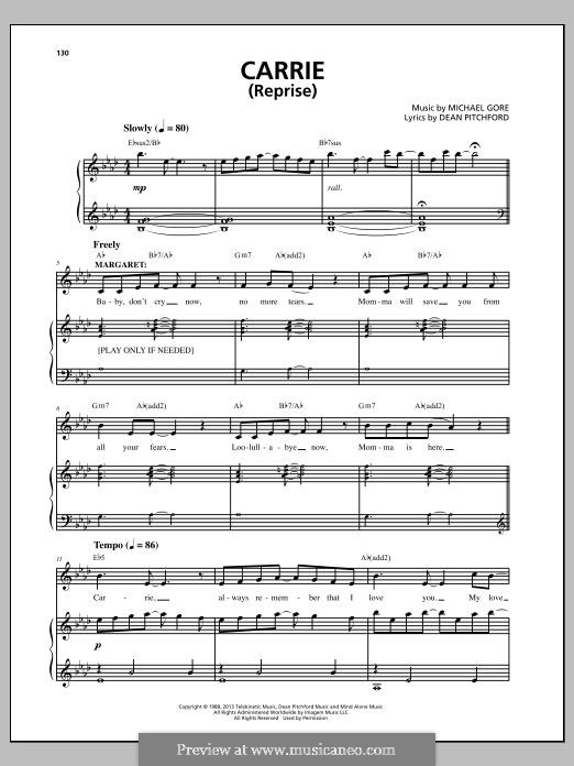 Carrie: The Musical: Carrie (Reprise) by Michael Gore