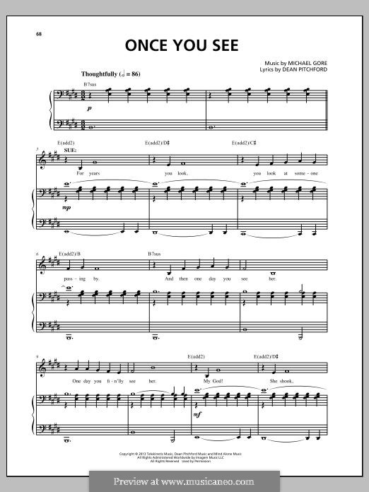 Carrie: The Musical: Once You See by Michael Gore