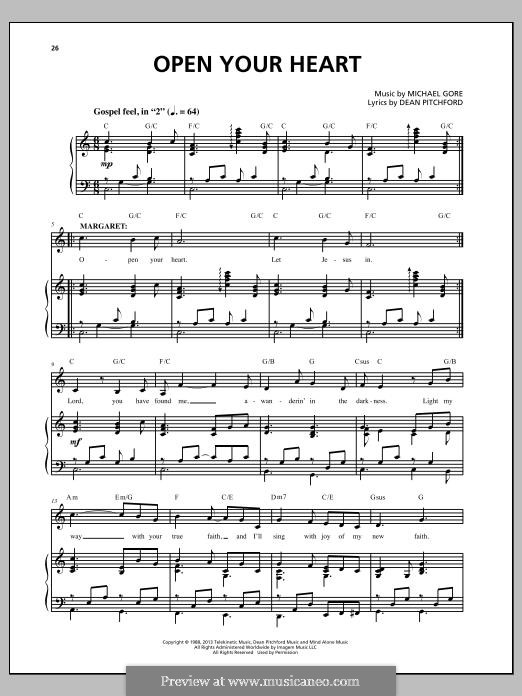 Carrie: The Musical: Open Your Heart by Michael Gore