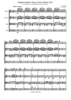 Золотой телёнок: Для струнного квартета by Шарль Гуно