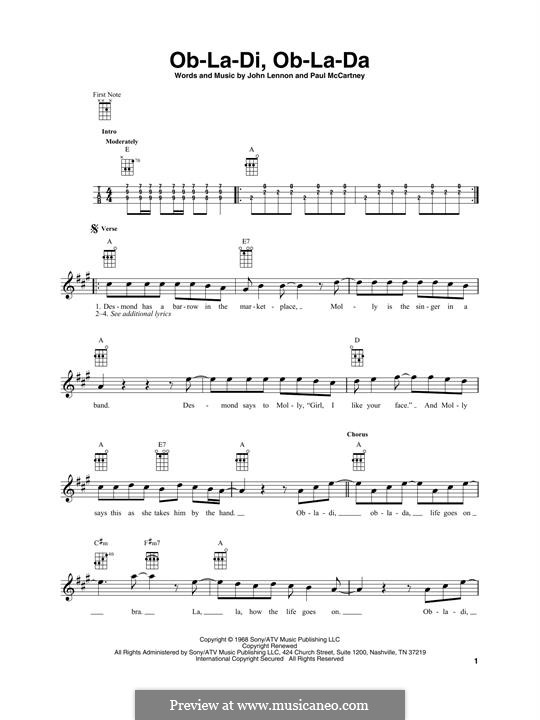 Instrumental version: Для укулеле by John Lennon, Paul McCartney