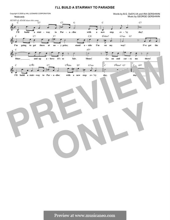 I'll Build a Stairway to Paradise: Мелодия by Джордж Гершвин