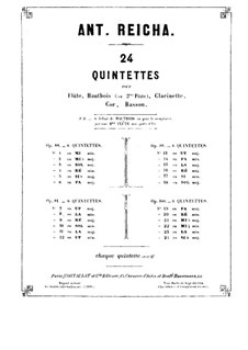 Квинтет для духовых инструментов фа мажор, Op.100 No.1: Партия валторны by Антон Рейха