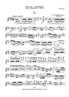 No.4: Для скрипки и фортепиано – Сольная партия by Сэмюэл Коулридж-Тэйлор