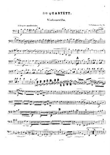 Струнный квартет No.3 соль мажор, Op.34: Партия виолончели by Роберт Фолькманн