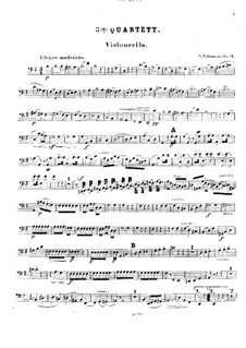 Струнный квартет No.3 соль мажор, Op.34: Партия виолончели by Роберт Фолькманн