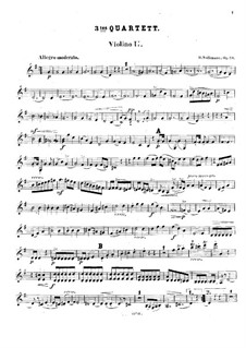 Струнный квартет No.3 соль мажор, Op.34: Скрипка II by Роберт Фолькманн