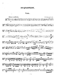 Струнный квартет No.3 соль мажор, Op.34: Партия альта by Роберт Фолькманн