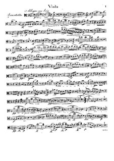 Квартет для флейты и струнных No.1 ре минор, Op.30: Партия альта by Рафаэль Дресслер