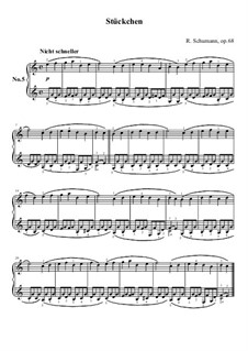 No.5 Пьеска: Для фортепиано by Роберт Шуман