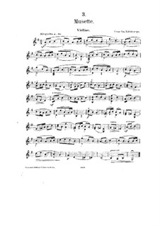 No.3 Мюзет: Партитура by Цезарь Кюи