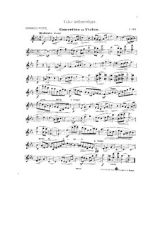 Меланхолический вальс: Партитура, сольная партия by Цезарь Кюи