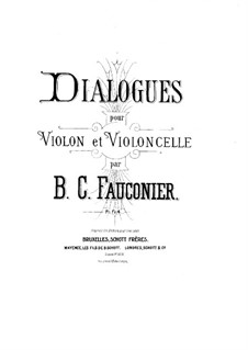 Диалоги для скрипки и виолончели: Партия скрипки by Бенуа Констан Фоконье