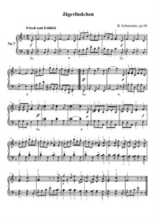 No.7 Охотничья песенка: No.7 Охотничья песенка by Роберт Шуман