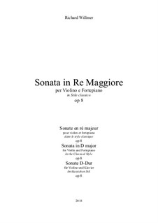 Соната ре мажор для скрипки и фортепиано 'В классическом стиле', Op.8: Сборник by Richard Willmer