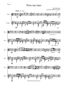 Flow My Tears (Lachrimae Antiquae): For viola and guitar by Джон Доуленд