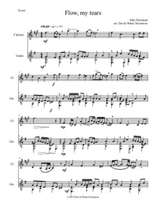 Flow My Tears (Lachrimae Antiquae): Для кларнета и гитары by Джон Доуленд