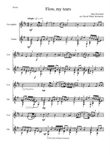 Flow My Tears (Lachrimae Antiquae): For cor anglais and guitar by Джон Доуленд