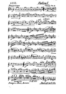 Большой блестящий вальс ми-бемоль мажор, Op.18: Для струнного квинтета – Партия первой скрипки by Фредерик Шопен
