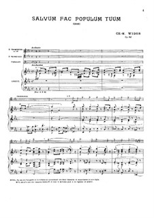 Salvum fac populum tuum, Op.84: Партитура by Шарль Мари Видор
