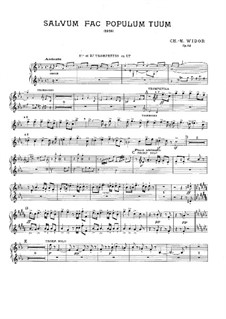 Salvum fac populum tuum, Op.84: Партии by Шарль Мари Видор