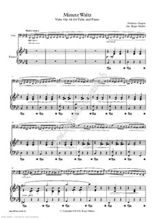No.1 ре-бемоль мажор: For tuba and piano by Фредерик Шопен
