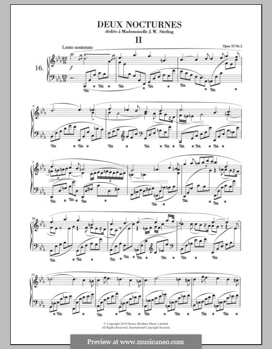 Ноктюрны, Op.55: No.2 in E Flat Major by Фредерик Шопен