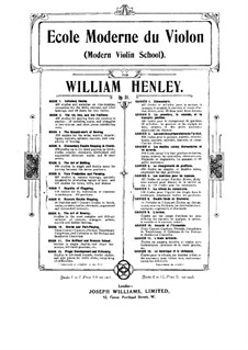 Современная школа игры на скрипке, Op.51: Тетрадь X by Уильям Эрнест Хенли