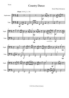 Country dance: For euphonium (including transposed version) and tuba by Дэвид Соломонс