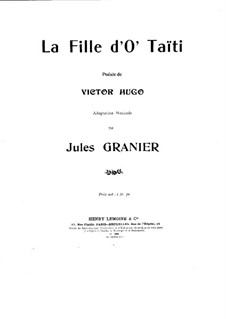 La fille d'o' Taïti: La fille d'o' Taïti by Jules Granier