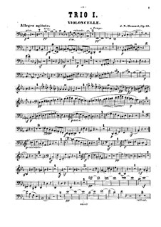 Фортепианные трио, Op.12, 22, 35, 65, 83, 93, 96: Партия виолончелей by Иоганн Непомук Гуммель